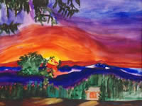 Old Taos Guesthouse Sunset