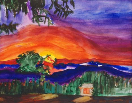 Old Taos Guesthouse Sunset