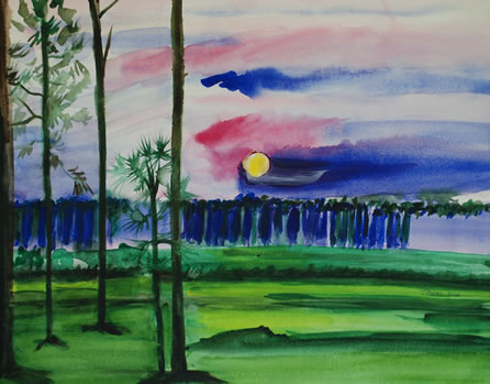 Pine and Moon